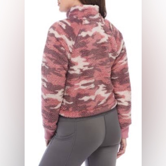 Calvin Klein pink camo half zip pullover - Picture 3 of 7